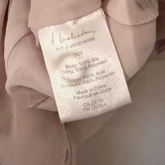 Babaton Cream Bennett 100 % Silk Mini Dress Size L - Picture 8 of 11